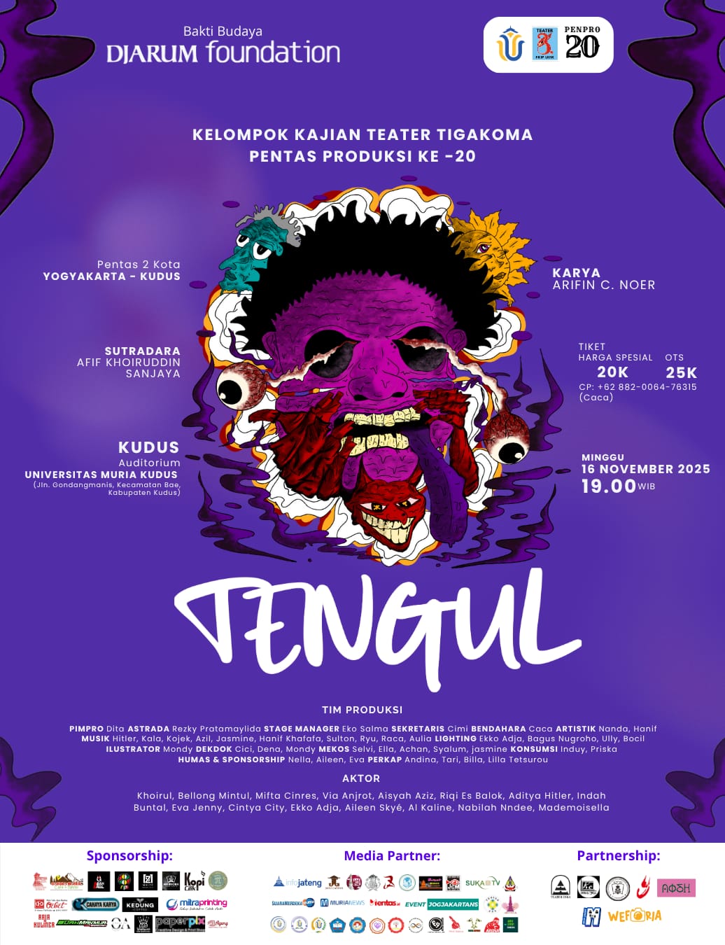 TENGUL oleh Kelompok Kajian Teater Tigakoma