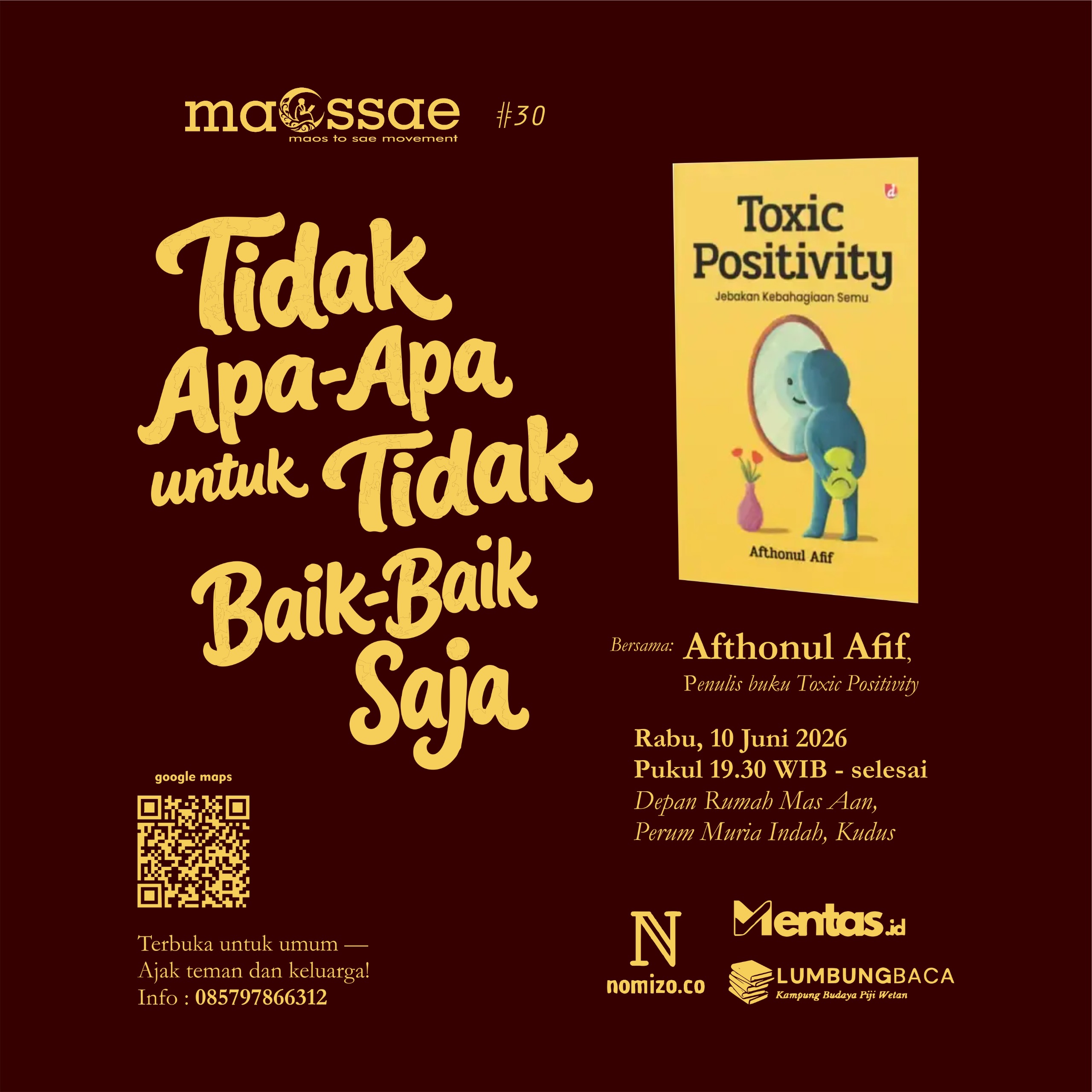 Maossae : Tidak Apa - Apa Untuk Tidak Baik - Baik Saja