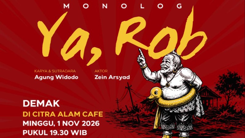 Teater Simpul Demak Raya Hadirkan Monolog Ya, Rob dalam Balutan Epik di 2 Kota